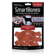 SmartBones Mini Bone Chews 2.5" - Beef  迷你型潔齒骨(牛肉味) 16 pack x4